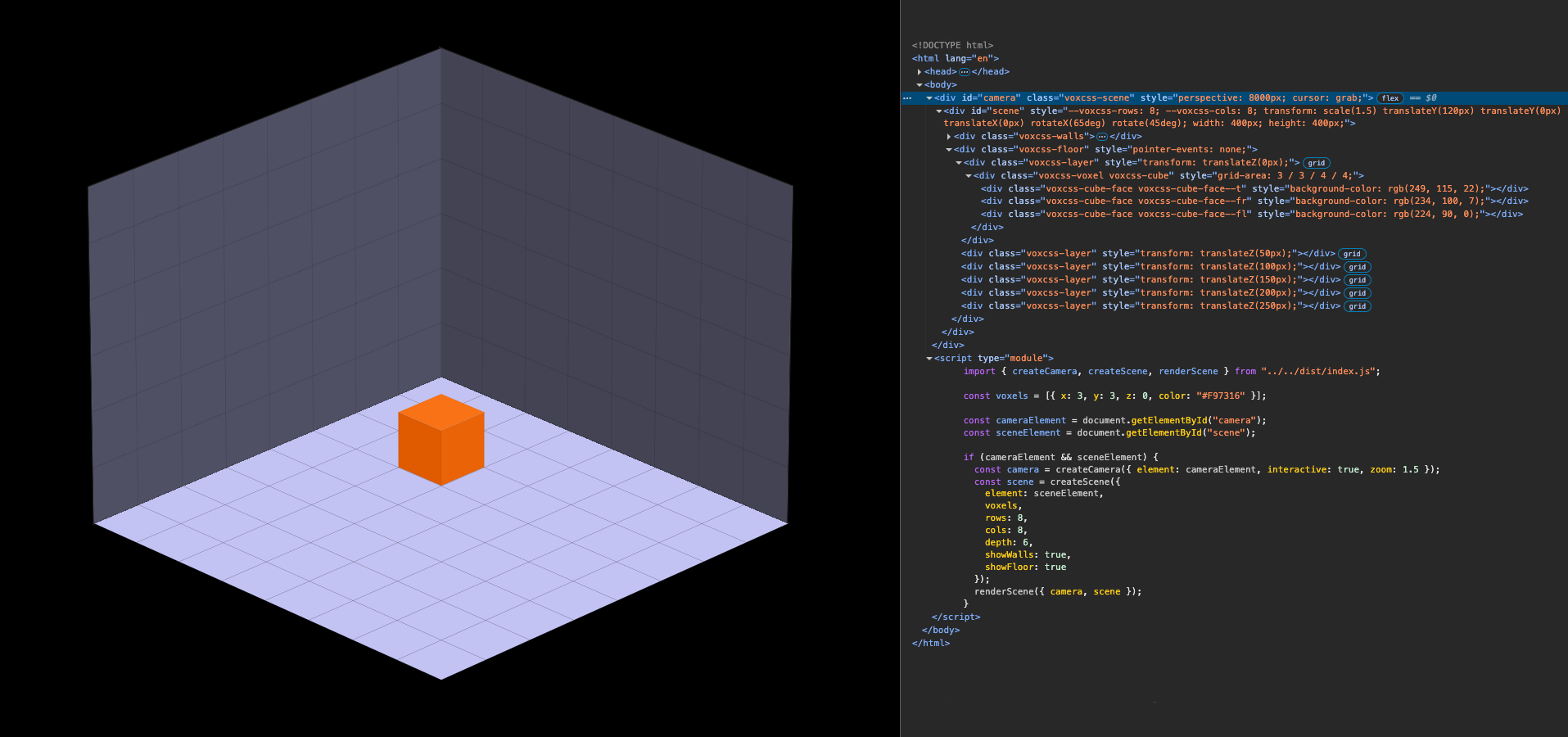 polycss scene